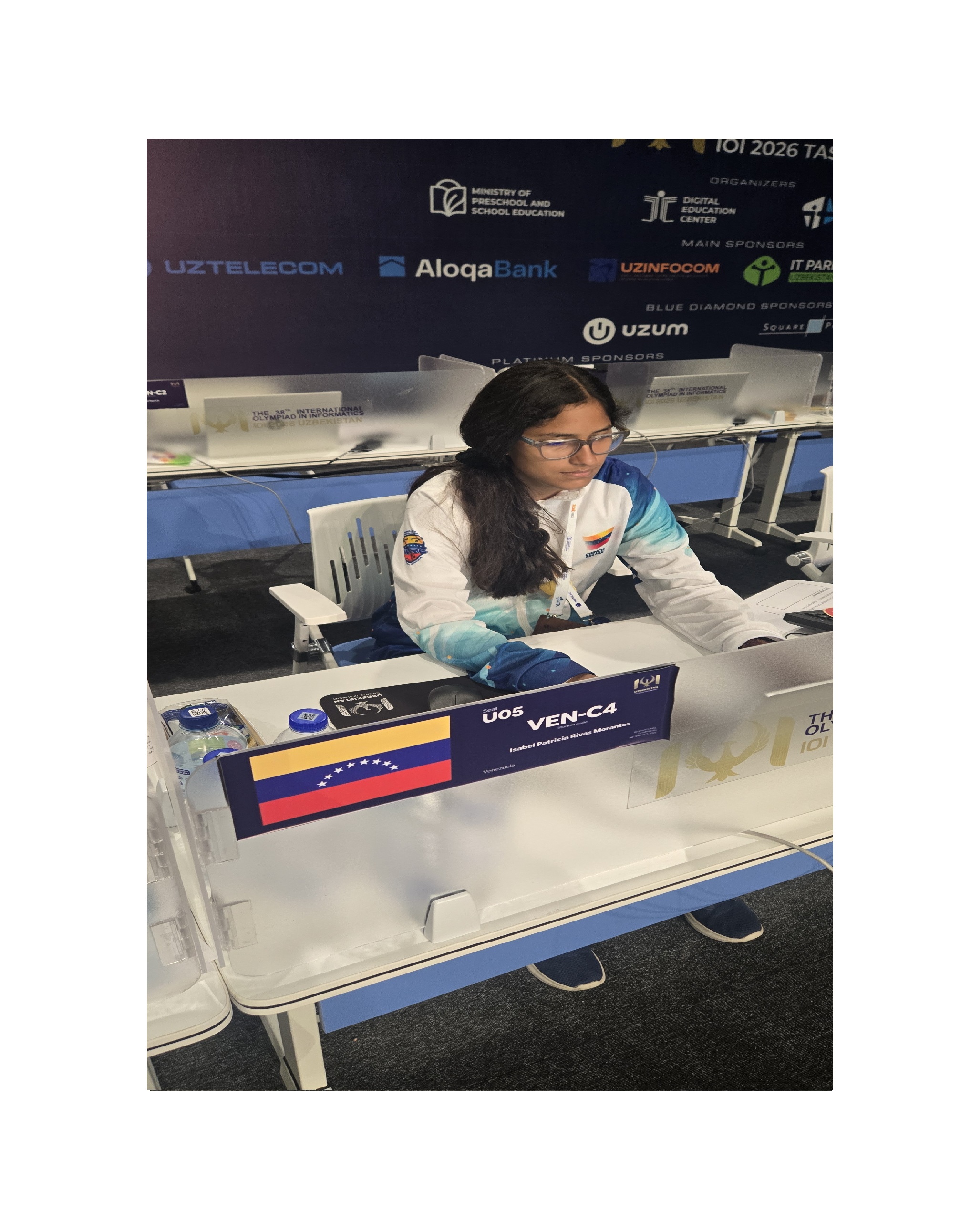 Competidora de la Delegación de Venezuela en la IOI-2026, Tashkent - Uzbekistan